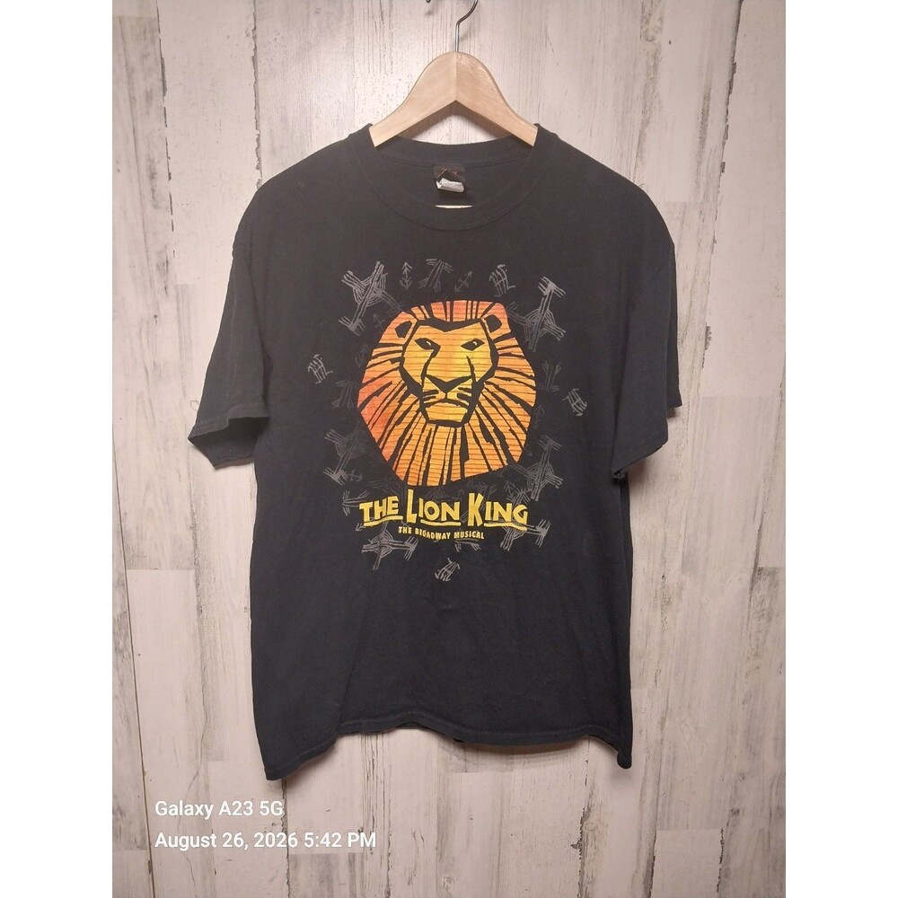 Disney Presents The Lion King The Broadway Musical Black T Shirt Adult Large